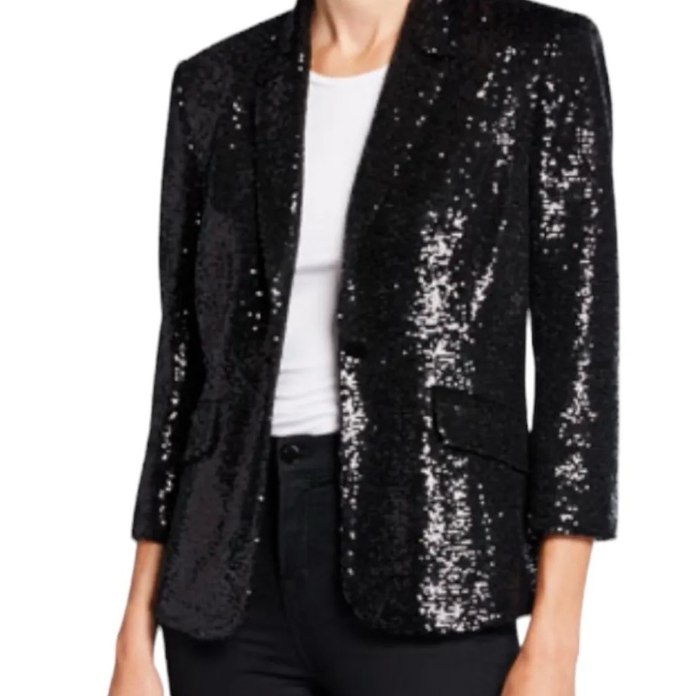 Cinq a Sept Jana Sequin Blazer NWT Size 2